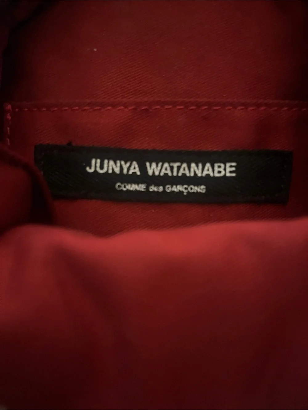 JUNYA WATANABE Comme des GARCONS Red Quilted Bag